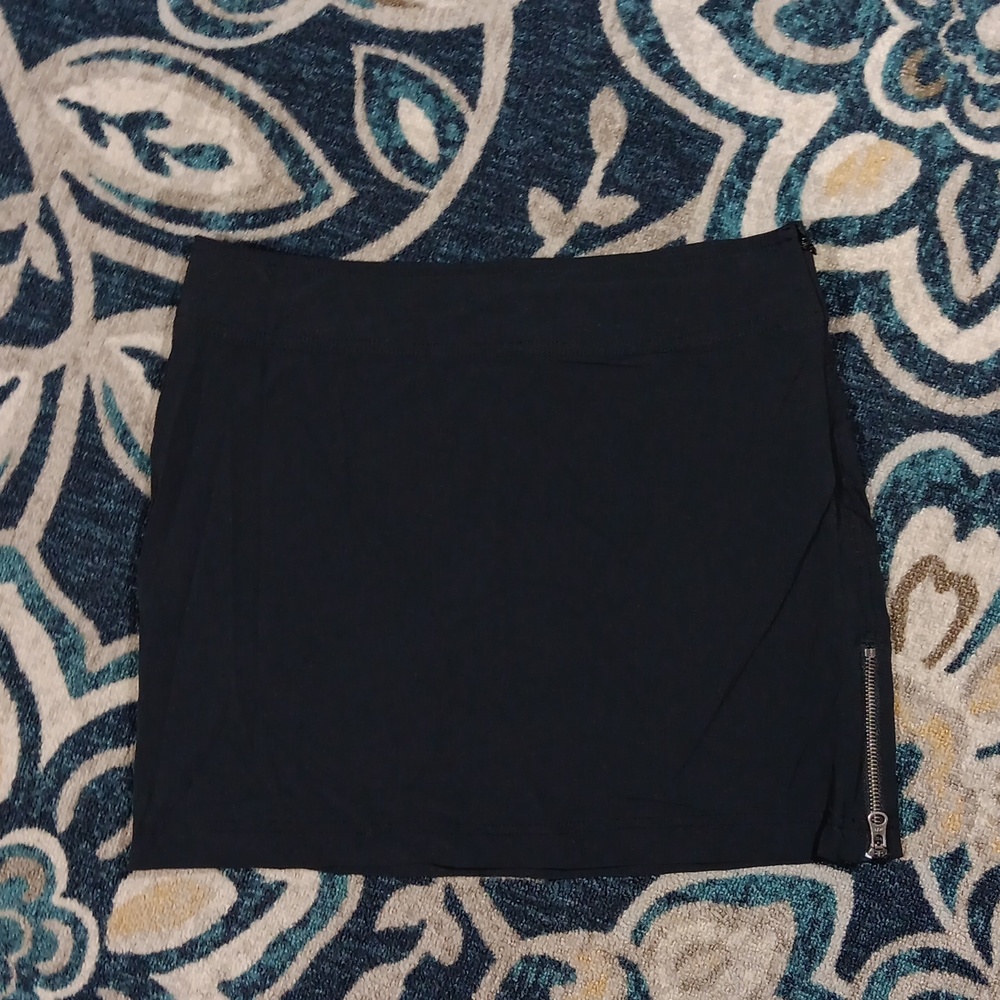 Athleta black athletic mini skirt skort sz 4